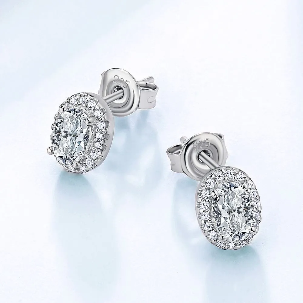 0.5 Carats *2 VVS1 Moissanite Stud Earrings for Women