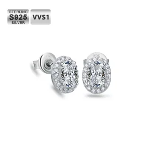 0.5 Carats *2 VVS1 Moissanite Stud Earrings for Women