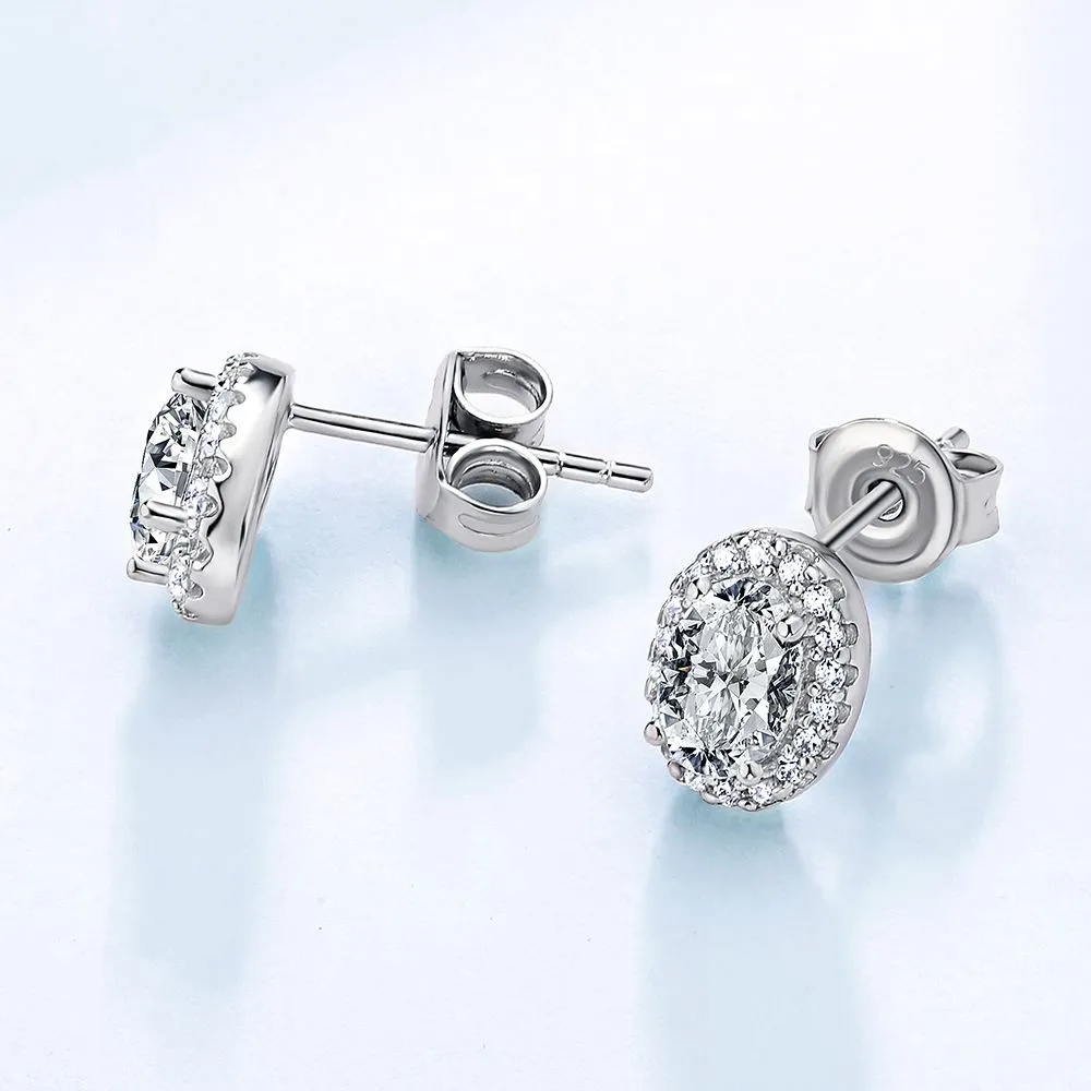 0.5 Carats *2 VVS1 Moissanite Stud Earrings for Women