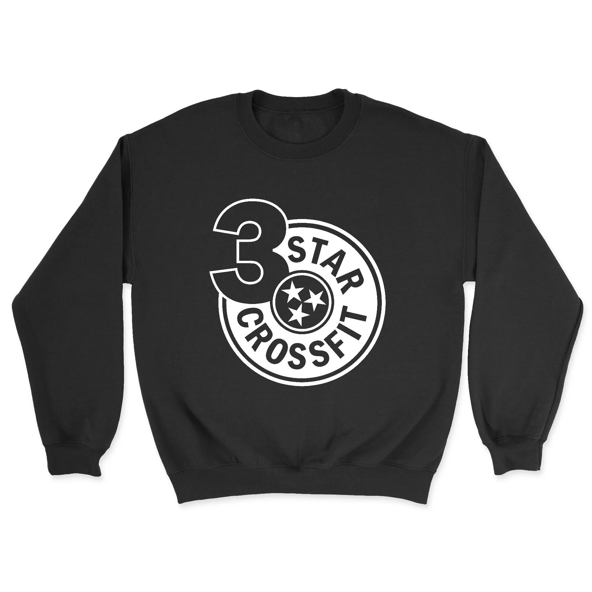 3 Star CrossFit One Color Mens - Midweight Sweatshirt