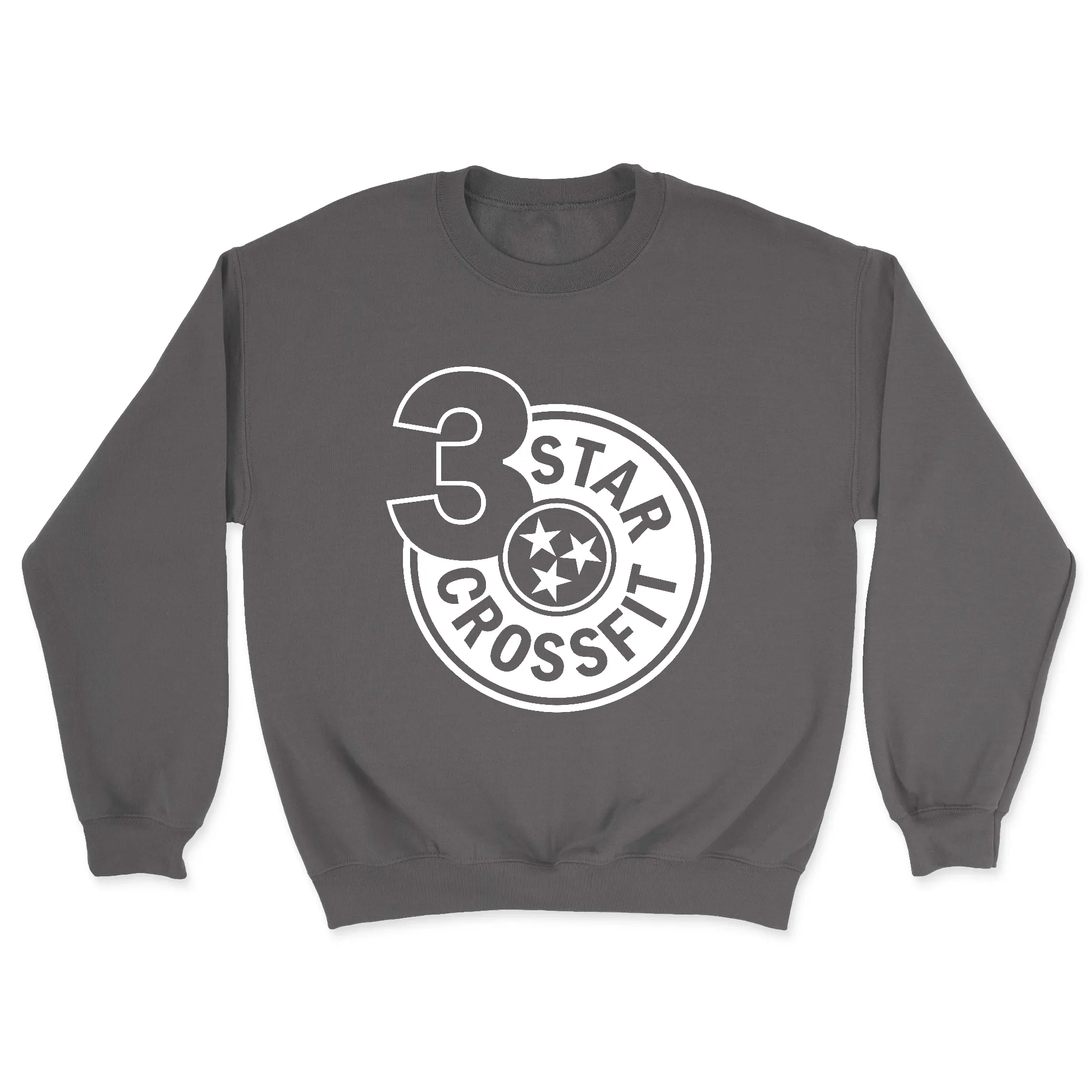 3 Star CrossFit One Color Mens - Midweight Sweatshirt