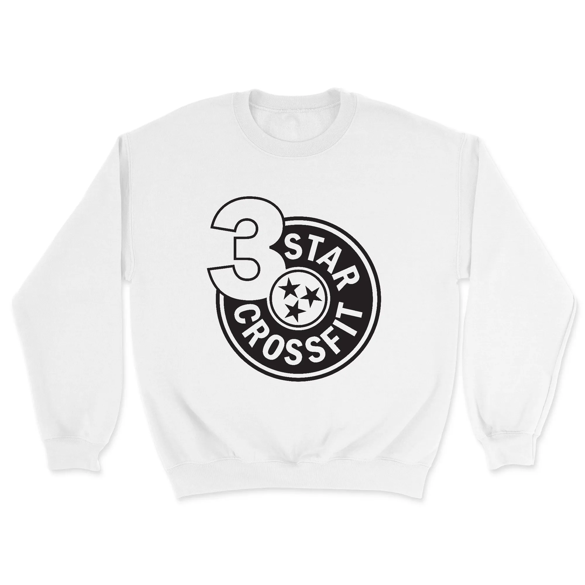 3 Star CrossFit One Color Mens - Midweight Sweatshirt