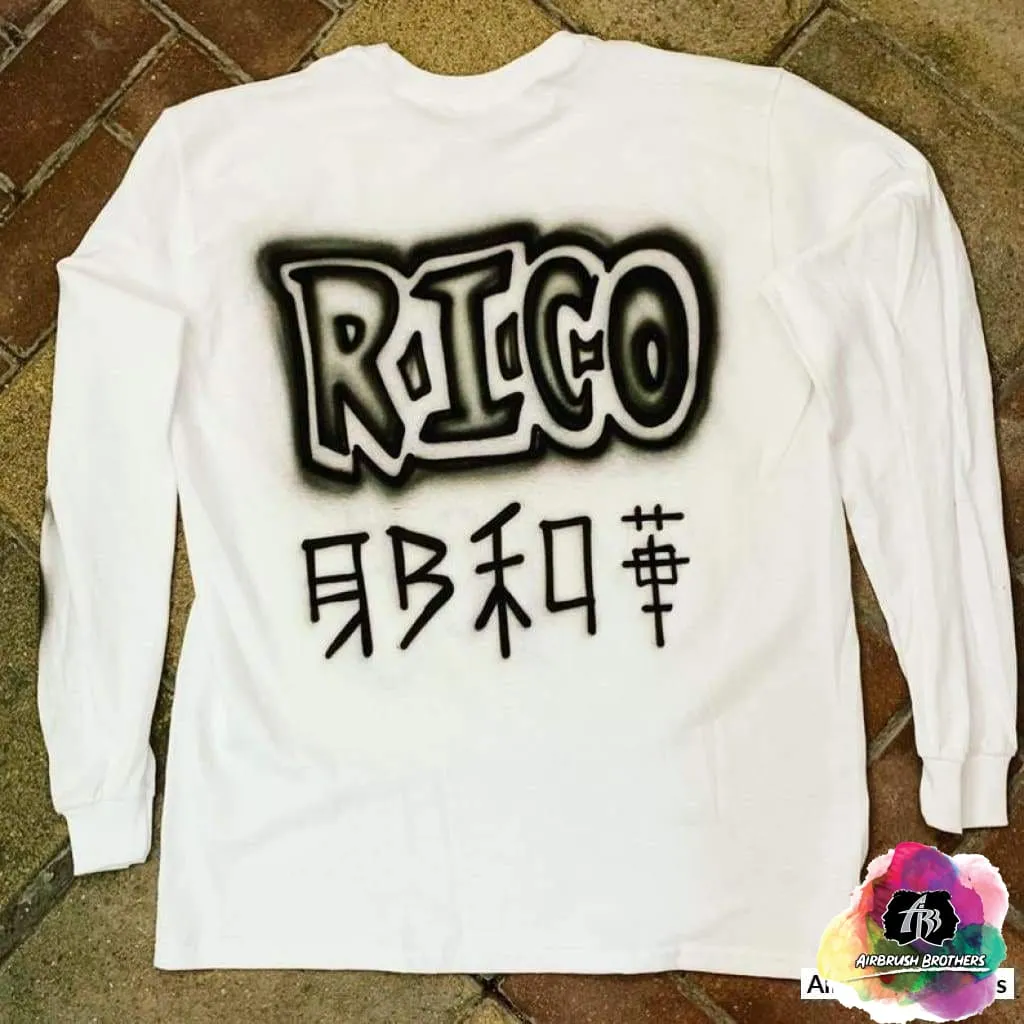 Airbrush Rico (Paid in full) Shirt Design