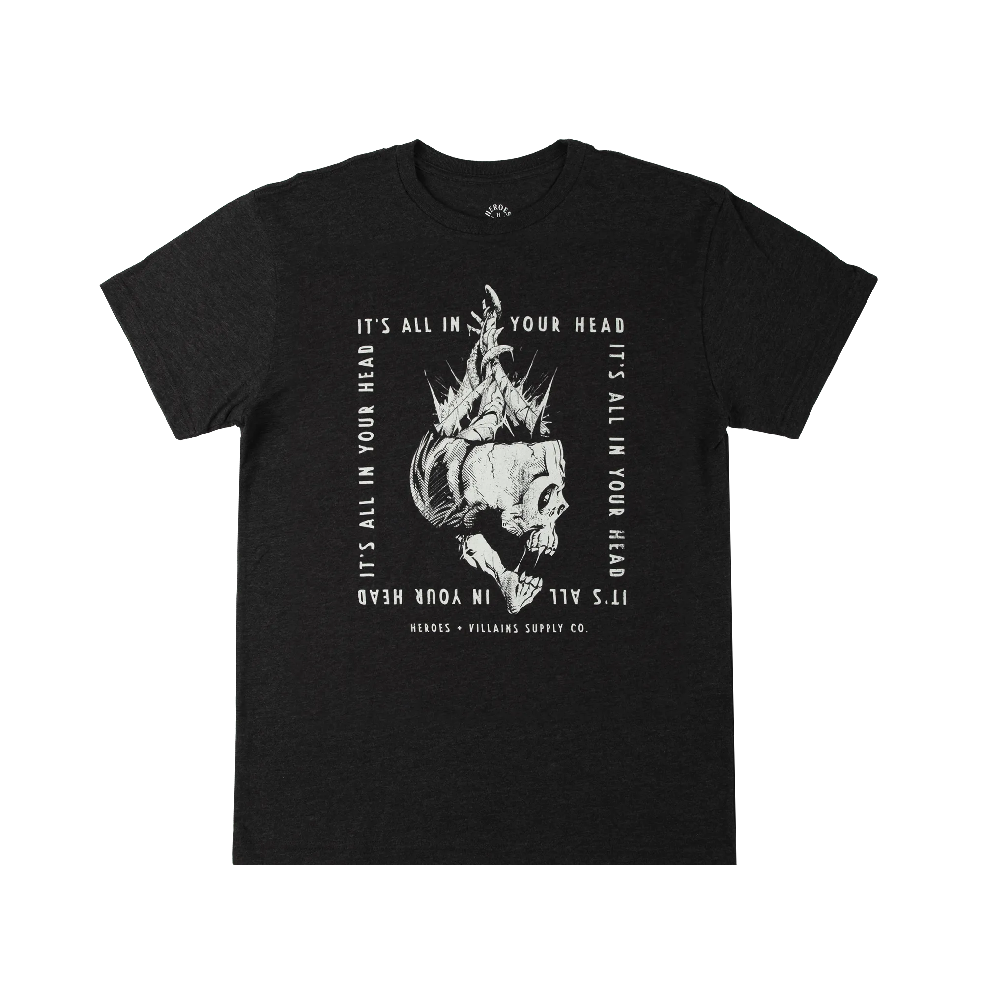 All In Your Head Charcoal Sustainable Tee