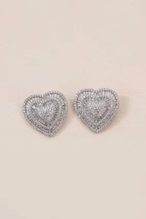 Amiya Heart Post Earrings