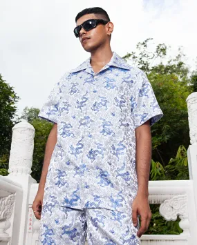 Baju Pantai Qing Hua (Blue White)