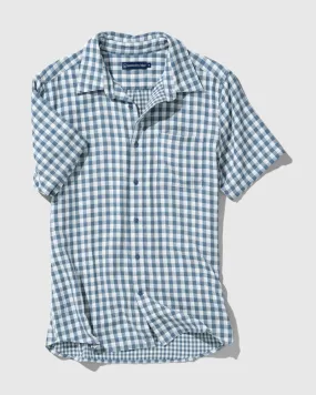 Double Cloth Short-Sleeve Button Down