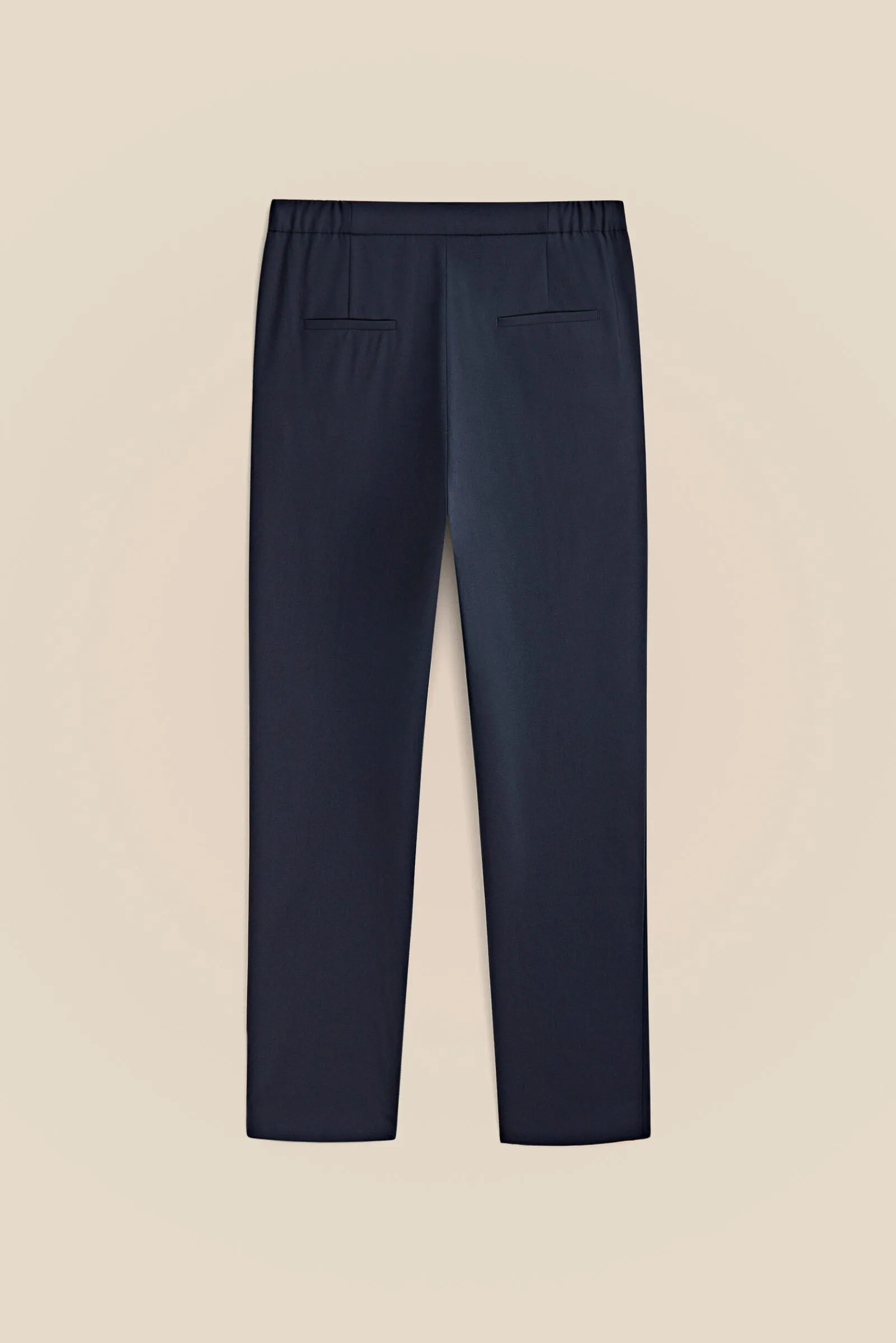 Elastic Back Linen Pants