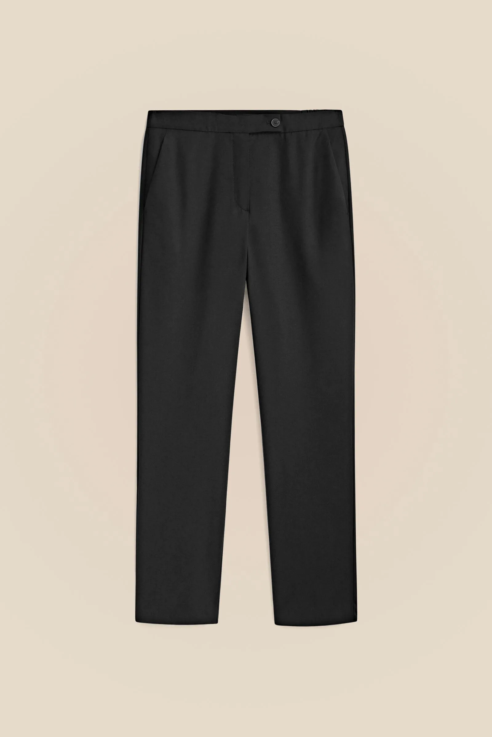 Elastic Back Linen Pants