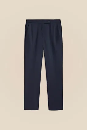 Elastic Back Linen Pants