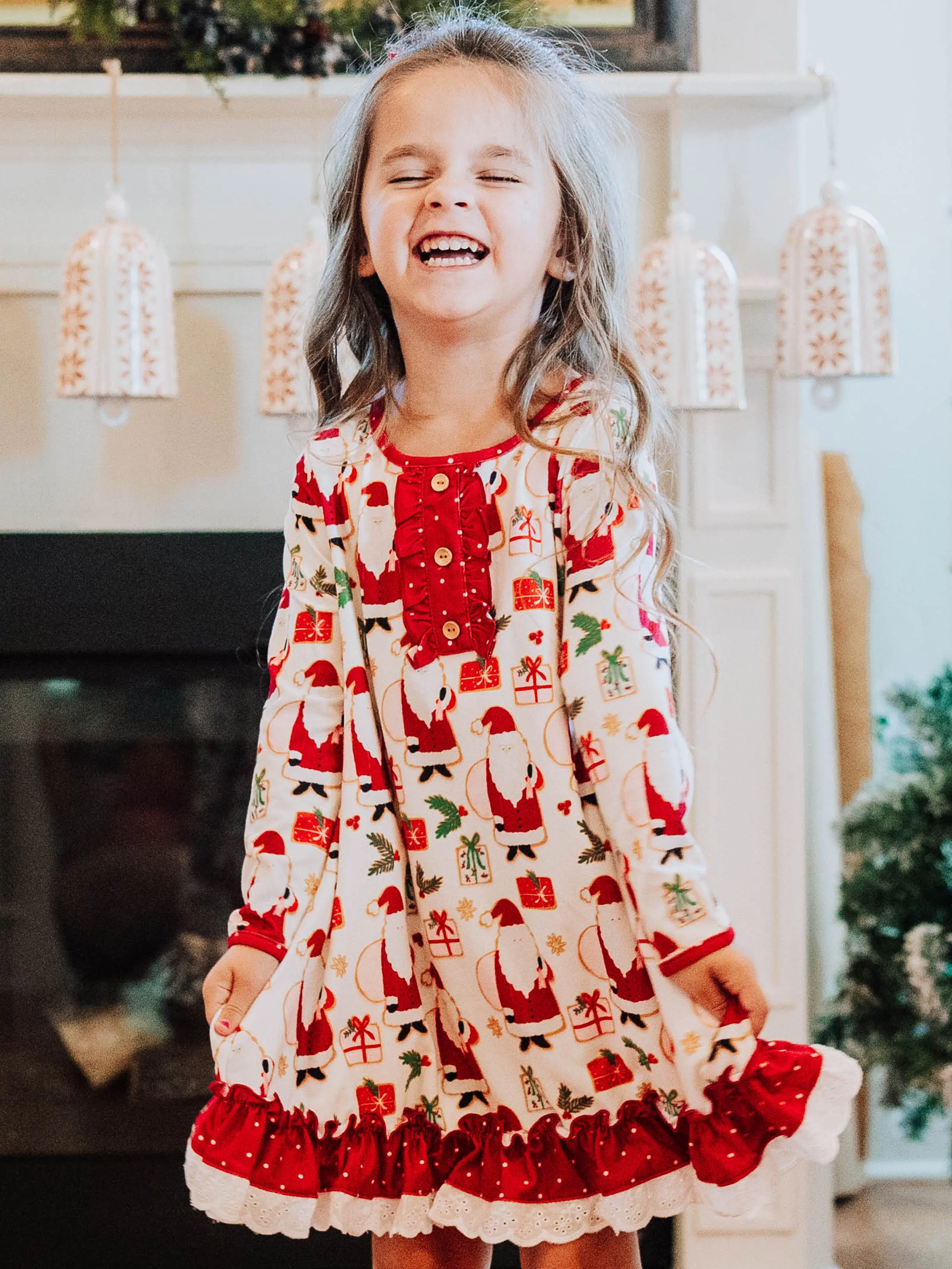 Everyday Play Dress - Santa Claus Comes Tonight