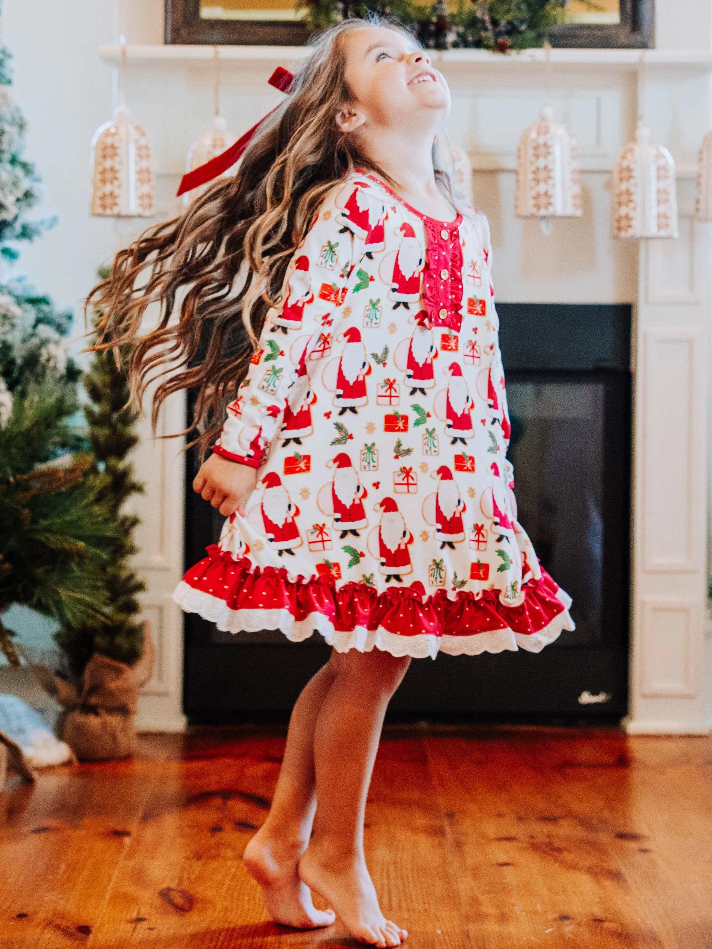 Everyday Play Dress - Santa Claus Comes Tonight