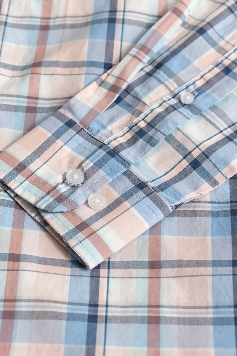 Glider Light Pink Checks Shirt