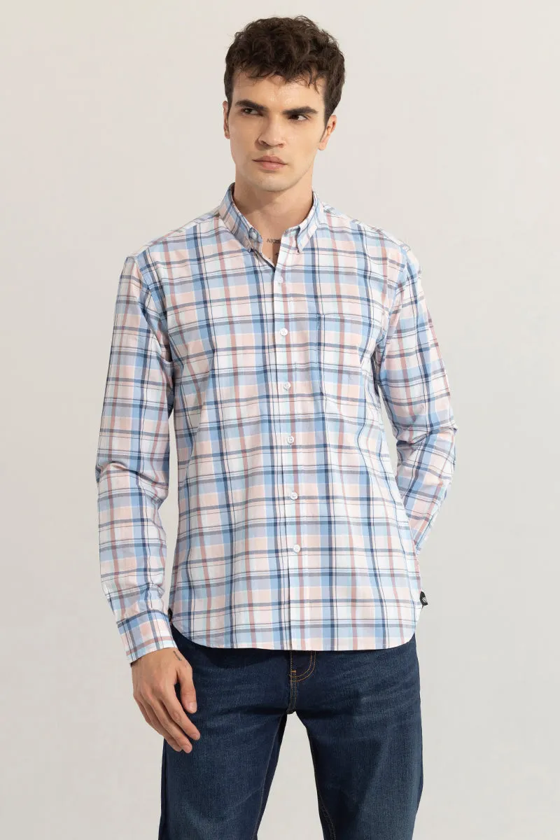 Glider Light Pink Checks Shirt