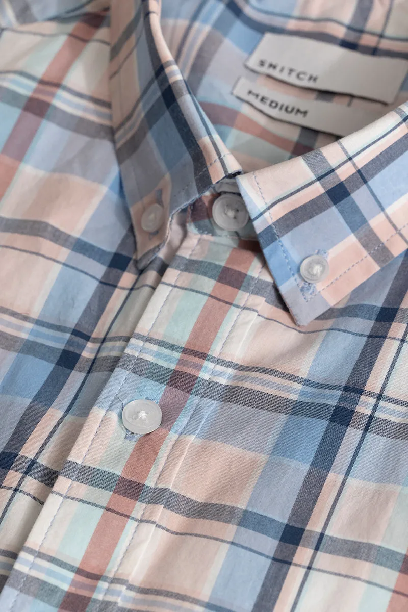 Glider Light Pink Checks Shirt