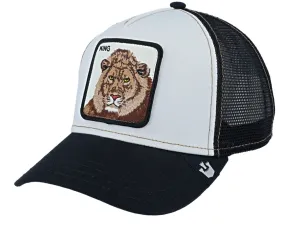 Goorin 'King' Trucker Style Baseball Cap in Black and White