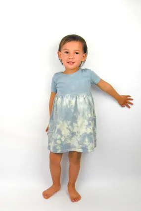 Kids Organic Plant-dyed Shibori Dress