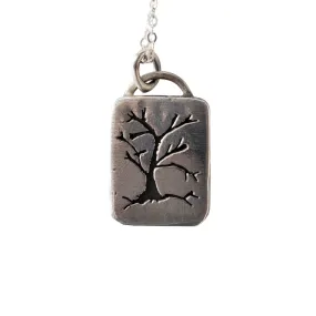 NS17 - Sterling Silver Tree Necklace 5