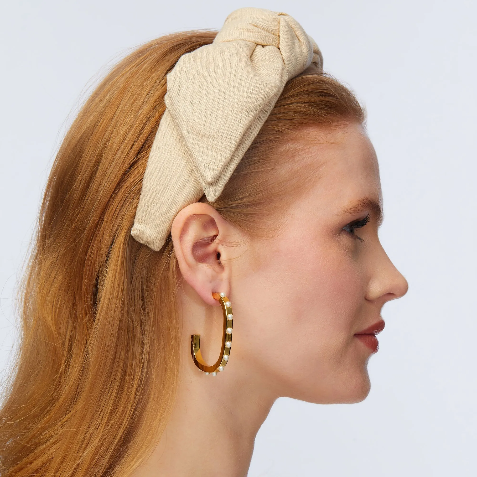 SAND LINEN HOLLY HEADBAND