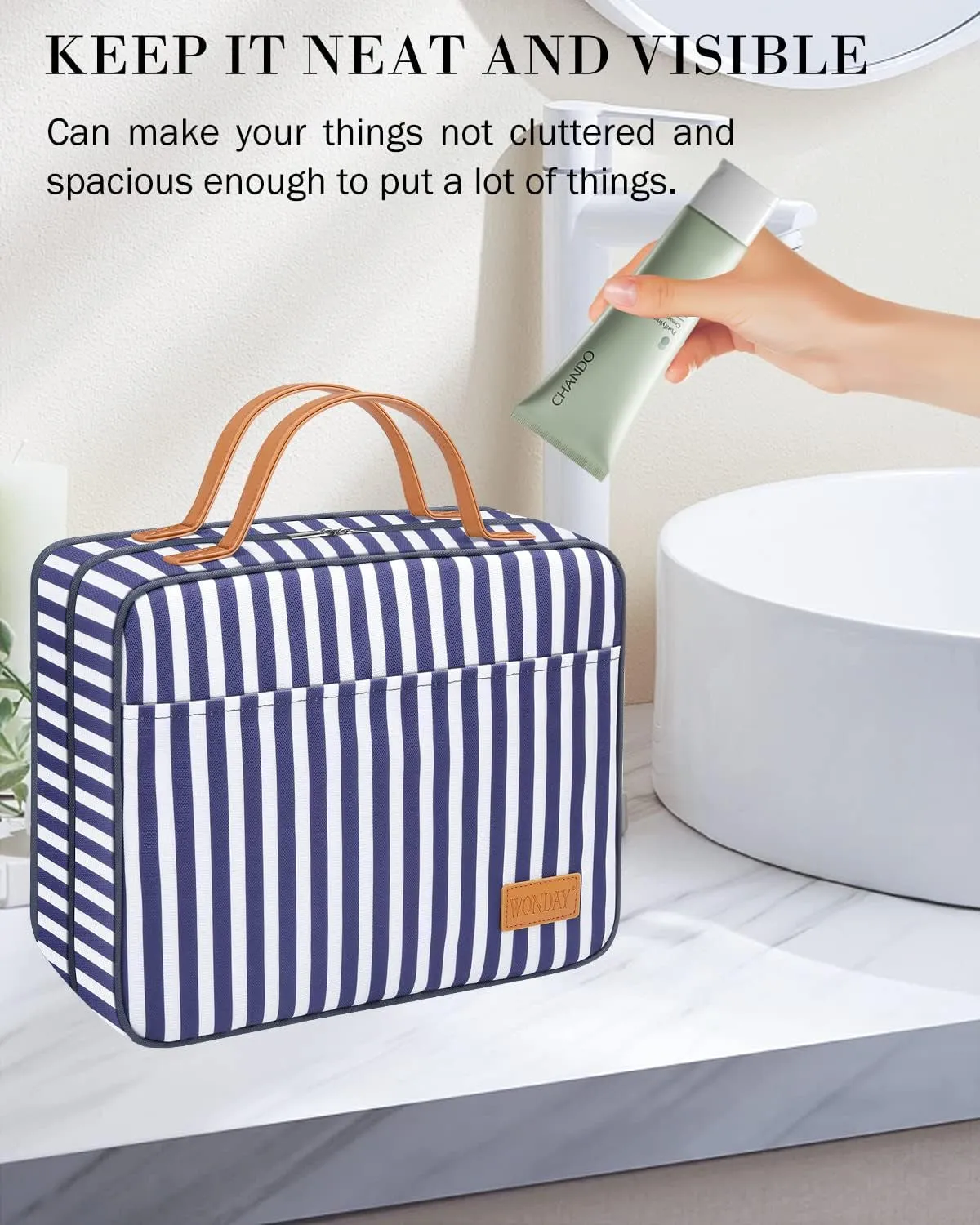 Spring Large Waterproof Toiletry Bag for Women