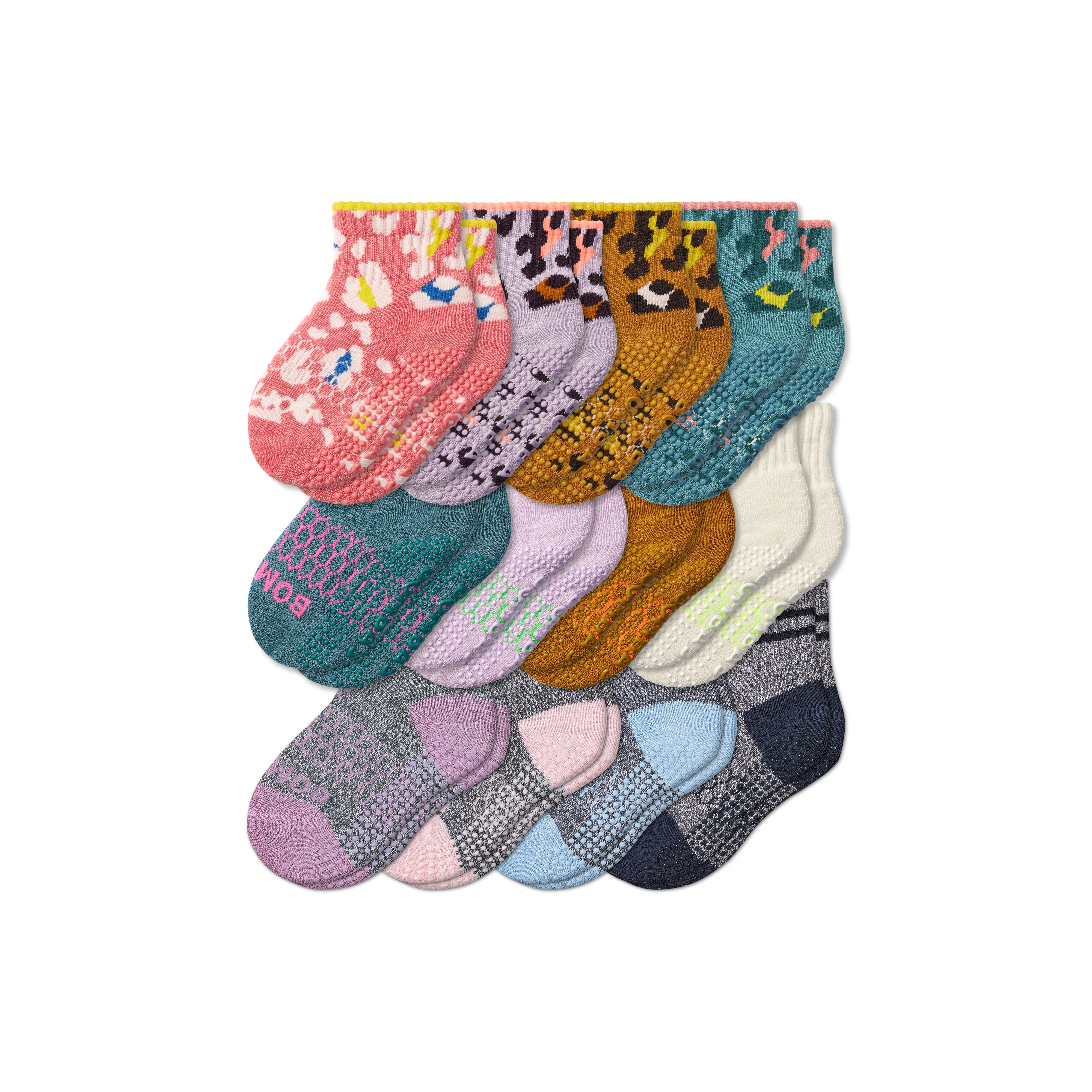 Toddler Gripper Calf Sock 12-Pack